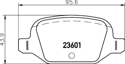 Jogo de pastilhas de freio HELLA 8DB 355 009-551