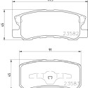 Jogo de pastilhas de freio HELLA 8DB 355 009-691