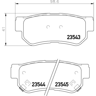 Jogo de pastilhas de freio HELLA 8DB 355 009-971