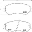 Jogo de pastilhas de freio HELLA 8DB 355 010-051