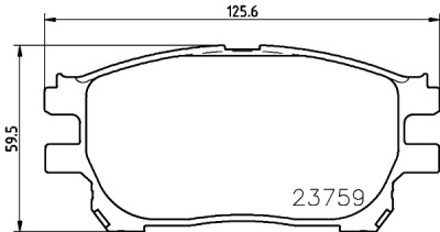 Jogo de pastilhas de freio HELLA 8DB 355 010-111