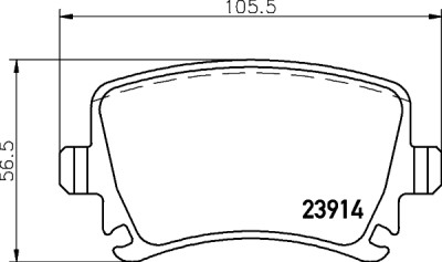 Jogo de pastilhas de freio HELLA 8DB 355 010-601