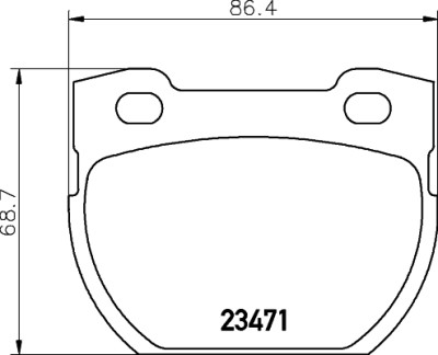 Jogo de pastilhas de freio HELLA 8DB 355 010-921