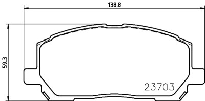 Jogo de pastilhas de freio HELLA 8DB 355 011-161