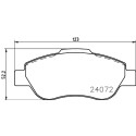 Jogo de pastilhas de freio HELLA 8DB 355 011-241