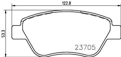 Jogo de pastilhas de freio HELLA 8DB 355 011-871