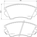 Jogo de pastilhas de freio HELLA 8DB 355 013-041