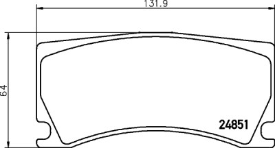Jogo de pastilhas de freio HELLA 8DB 355 014-101