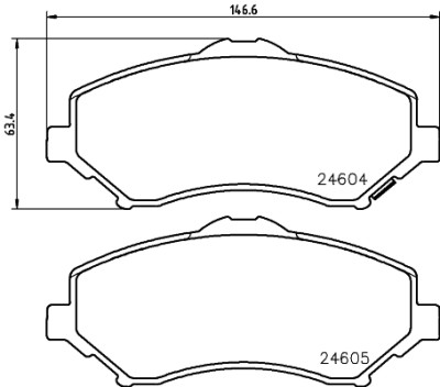 Jogo de pastilhas de freio HELLA 8DB 355 014-231