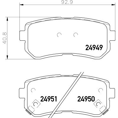 Jogo de pastilhas de freio HELLA 8DB 355 014-911