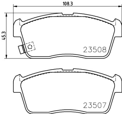 Jogo de pastilhas de freio HELLA 8DB 355 015-071