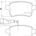 Jogo de pastilhas de freio HELLA 8DB 355 015-541