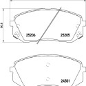 Jogo de pastilhas de freio HELLA 8DB 355 015-841