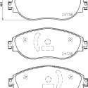Jogo de pastilhas de freio HELLA 8DB 355 015-921