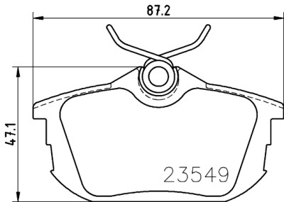 Jogo de pastilhas de freio HELLA 8DB 355 018-271