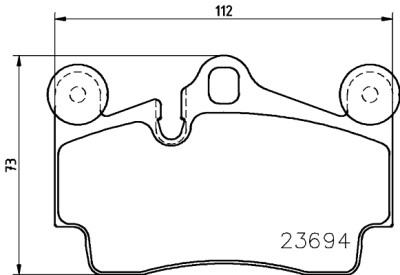 Jogo de pastilhas de freio HELLA 8DB 355 018-711