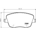 Jogo de pastilhas de freio HELLA 8DB 355 018-801