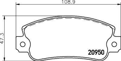 Jogo de pastilhas de freio HELLA 8DB 355 018-991