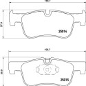 Jogo de pastilhas de freio HELLA 8DB 355 020-201