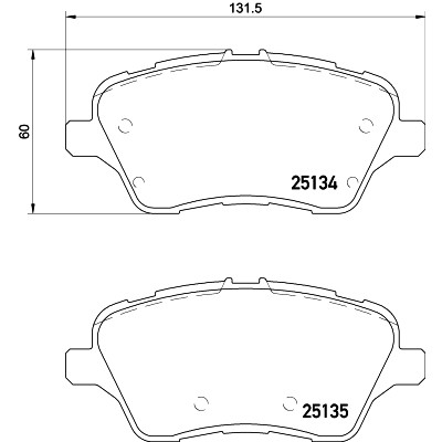 Jogo de pastilhas de freio HELLA 8DB 355 020-621