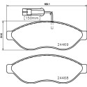 Jogo de pastilhas de freio HELLA 8DB 355 020-651