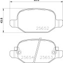 Jogo de pastilhas de freio HELLA 8DB 355 020-761