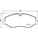 Jogo de pastilhas de freio HELLA 8DB 355 021-961