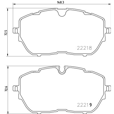Jogo de pastilhas de freio HELLA 8DB 355 024-731