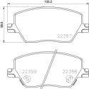 Jogo de pastilhas de freio HELLA 8DB 355 025-111