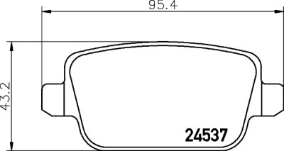 Jogo de pastilhas de freio HELLA 8DB 355 025-371