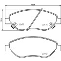 Jogo de pastilhas de freio HELLA 8DB 355 025-631