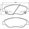 Jogo de pastilhas de freio HELLA 8DB 355 025-631