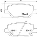 Jogo de pastilhas de freio HELLA 8DB 355 025-861