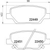 Jogo de pastilhas de freio HELLA 8DB 355 025-861