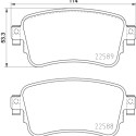 Jogo de pastilhas de freio HELLA 8DB 355 037-681
