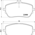 Jogo de pastilhas de freio HELLA 8DB 355 037-961