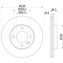 Disco de freio HELLA 8DD 355 100-191