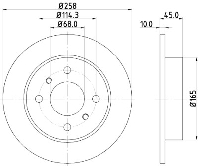 Disco de freio HELLA 8DD 355 102-661