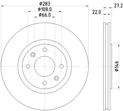 Disco de freio HELLA 8DD 355 103-001