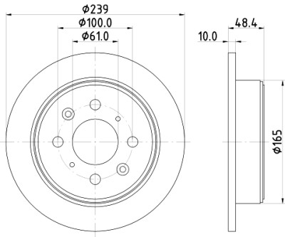 Disco de freio HELLA 8DD 355 103-111