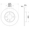 Disco de freio HELLA 8DD 355 104-191