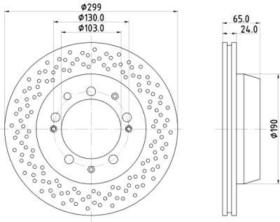 Disco de freio HELLA 8DD 355 104-751