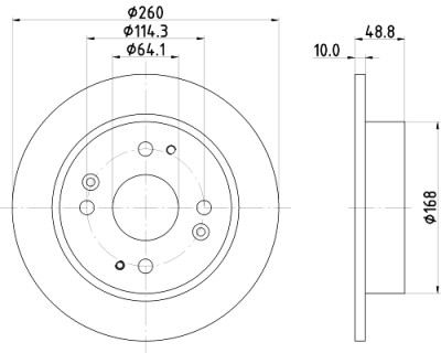 Disco de freio HELLA 8DD 355 105-311