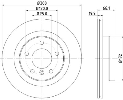Disco de freio HELLA 8DD 355 111-281