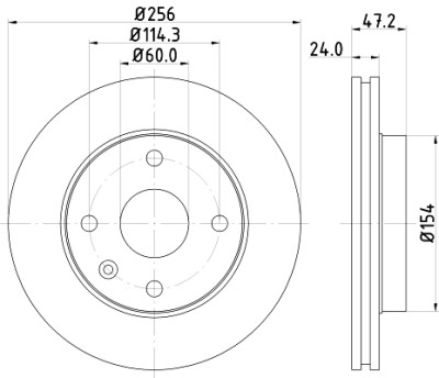 Disco de freio HELLA 8DD 355 111-351
