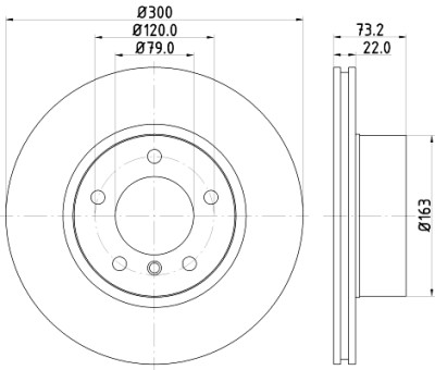 Disco de freio HELLA 8DD 355 118-041