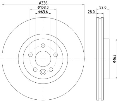 Disco de freio HELLA 8DD 355 119-131