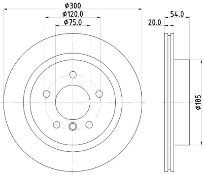 Disco de freio HELLA 8DD 355 123-011