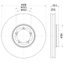 Disco de freio HELLA 8DD 355 123-131