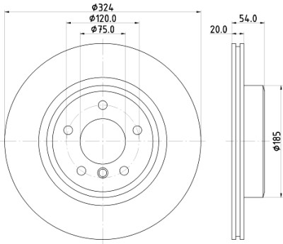 Disco de freio HELLA 8DD 355 123-451